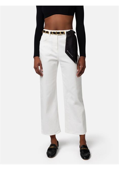 ELISABETTA FRANCHI●ハイウエストクロップドパラッツォジーンズ Elisabetta Franchi ハイウエスト クロップドジーンズ